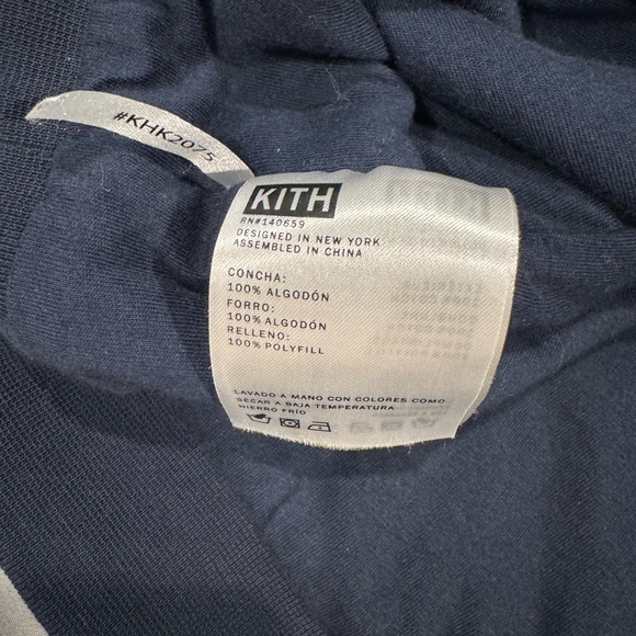 Kith kids SwEater with matching HAT Flannel Warm Quilted Hoodie Ivory size 10/11 - Picture 7 of 11